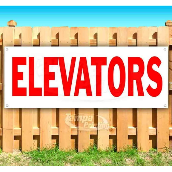 Elevators 13 oz Vinyl Banner With Metal Grommets