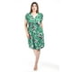 thumbnail image 4 of Vestido floreado cintura smock Roman Fashion /Tallas Extras, 8867X (Verde flores) verde 40, 4 of 5