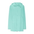 thumbnail image 5 of BADHUB 2025 Women's Swim Cover Up Sun Protection Hoodie Long Jacket Lightweight Performance Beach Coverups with Pocket Mint Green XL, 5 of 9