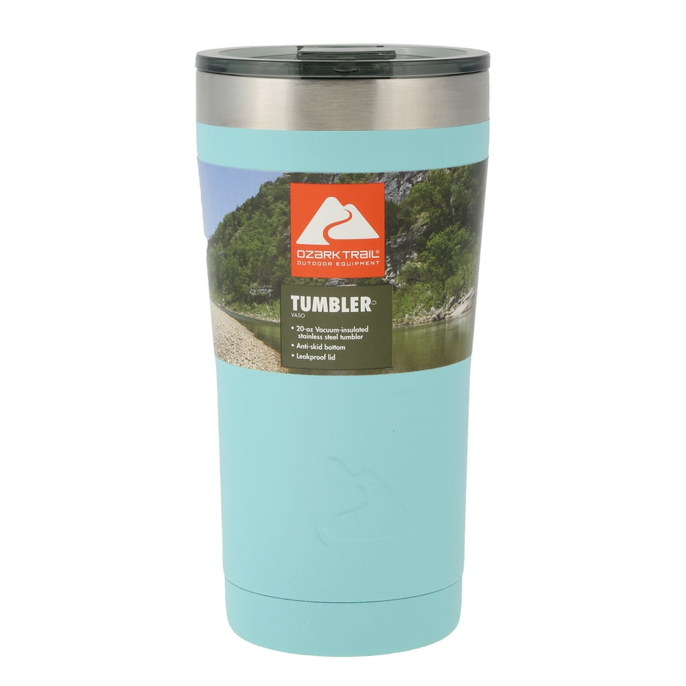 Ozark Trail Doublewall Vacuumsealed Stainless Steel Tumbler Teal, 20