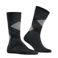 thumbnail image 2 of Calcetines de hombre Burlington - King, algodón, diseño de rombos, emblema del logotipo Antracita/Gris 40-46, 2 of 4