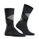thumbnail image 2 of Calcetines de hombre Burlington - King, algodón, diseño de rombos, emblema del logotipo Antracita/Gris 40-46, 2 of 4