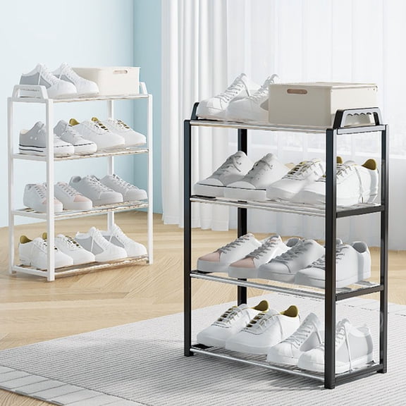 Yyuenw Shoe Rack, Shoe Rack Shoe Rack Organizer Four Tier Shoe Rack Daily Use Bedroom Closet Entryway Bedroom