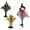 B, variant on Spider Halloween Decorations Halloween Hanging Ghost Decoration Witch Style Party Prop for Indoor Outdoor Bar Classroom Event Supplies with Printed Cloak and Striped Legs Halloween Decorations Indoor