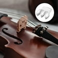 thumbnail image 5 of Metal Violin Mute 3 Prong Practice Violin Silence Mute Silver for Fiddle Violin Volume Control Practice, 5 of 6