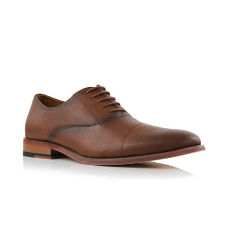 Ferro Aldo Garrett MFA19623L Mens Classic Vegan Leather Lace-Up Oxford Formal Dress Shoes  in Espresso  Men s Size 12