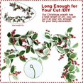 thumbnail image 2 of Berry Christmas Holly Garland 200cm Christmas Red Berries Garland Artificial Berry Garland Winter Red Berries Garland with Holly Leaves for Christmas Door Fireplace Stairs, 2 of 5