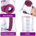thumbnail image 4 of 4 Cup Pancake Cupcake Batter Dispense, 900mL Dispenser For With Measuring Label Squeeze Handle Bracket and Silicone food brush for Cupcakes Crepes, Cake or Any Baked Goods, 4 of 4