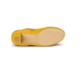 thumbnail image 5 of BLISSFUL STEP Women's Ankle Boots Faux Suede Round Toe Block Heel Side Zipper Dress Boots Yellow 7.5, 5 of 7