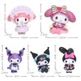 thumbnail image 2 of Treingi 2024 5 piezas Sanrio Figuras Juguetes Kawaii Anime Cinnamoroll Kurumi My Melody Muñeca Adorno decorativo Regalo de Navidad para niños, 2 of 5
