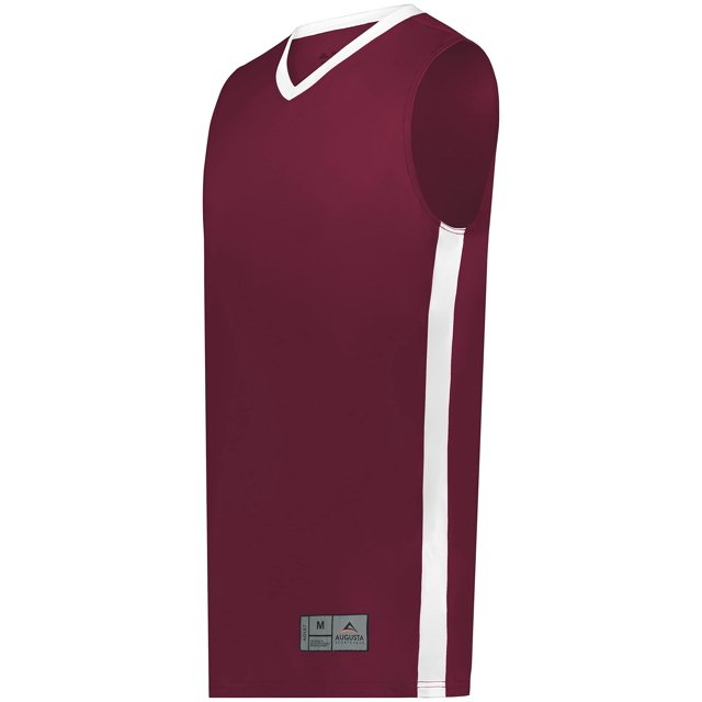 Augusta Sportswear Maillot de Match-Up Standard Marron/blanc, X-Large