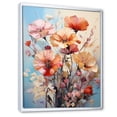 thumbnail image 2 of Designart "Carnations Representation Colorfuled Acrylic I" Floral & Botanical Floater Framed Wall Art Print, 2 of 7