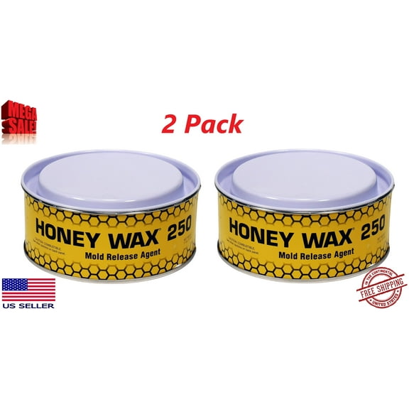 Honey Wax Mold Release Wax 11 oz Can — 2-Pack | Fast Release, High Gloss, Multiple Uses, Easy Application