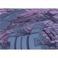 thumbnail image 1 of Ahgly Company Machine Washable Indoor Rectangle Transitional Periwinkle Purple Area Rugs, 4' x 6', 1 of 7