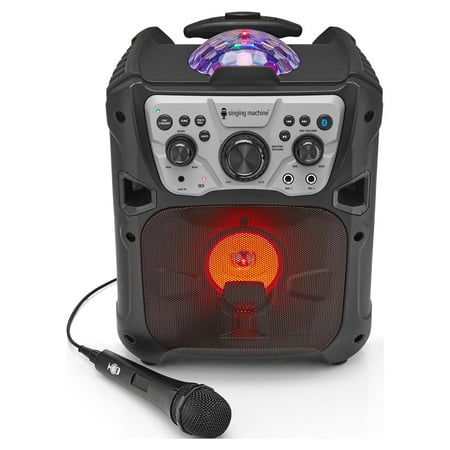 Singing Machine Fiesta Go with Multi-colored LED lights, SML640, Black