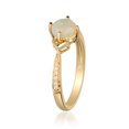 thumbnail image 5 of Gin & Grace 14KT Natural Ethiopian Opal and Diamond Ring., 5 of 6