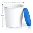 thumbnail image 4 of LNGOOR Premium Ice Cream Containers (2 Pack - 1 Quart Each) Perfect Freezer Storage Tubs Container with Silicone Lids for Ice Cream  Sorbet and Gelato - Red, 4 of 8