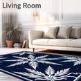 thumbnail image 2 of ODIKA 3'x5' Machine Washable Non-Slip Area Rug, Magical North Pole Enchanted Crystal Wonderment High Traffic Rug, Blue, 607308, 2 of 7