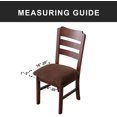 thumbnail image 5 of Funda de asiento impermeable para silla de comedor, funda de asiento de silla de comedor, funda de silla de cocina, funda de asiento (chocolate, 6 piezas) kaili Sencillez, 5 of 5