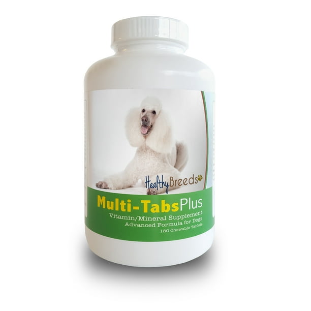 Healthy Breeds Dog Multi-Tab Vitamin and Mineral Supplement for Poodle, 180  Chews