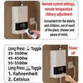 thumbnail image 2 of Instant Water Heater 3000W Electric Tankless Water Heater Wall-Mounted with LED Display Temperature Adjustment Remote Control for Home Kitchen Bathroom, 2 of 6