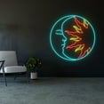 thumbnail image 2 of Handmadetneonsign Custom Moon Sun Couple Neon Light, Sun Moon Lovers Led Light, Sleeping Moon Sun, 2 of 5