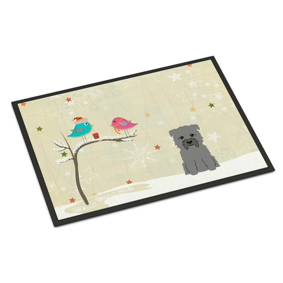 Carolines Treasures BB2531JMAT Christmas Presents Between Friends Glen of Imal Grey Indoor or Outdoor Mat, 24 x 0.25 x 36 in.