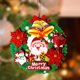 thumbnail image 4 of 2 piezas de adorno de corona navideña con purpurina, corona de papel 3D, diseño navideño, guirnalda colgante, decoraciones para el hogar, habitación, fiesta, artesanía, decoración navideña, 4 of 5