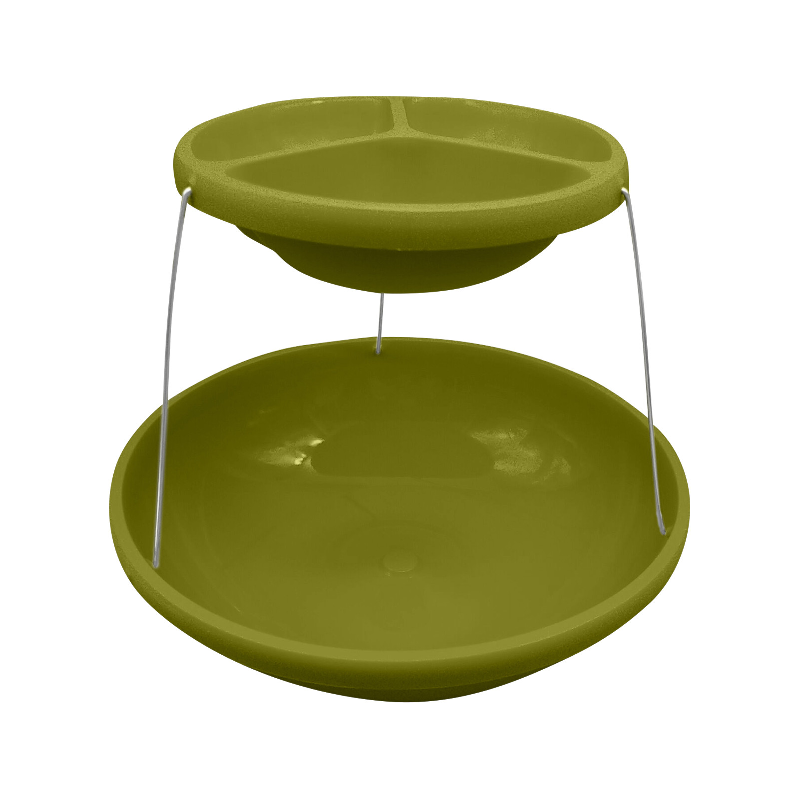 Wangxldd Collapsible Party Bowl 2 Tier Decorative Plastic Bowls For