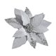 thumbnail image 2 of Flor de Navidad de terciopelo dorado de lentejuelas | Flor decorativa artificial de 12" – Tela dorada de alta gama, acento festivo clásico, exposición sencilla, decoración navideña para el hogar y, 2 of 6