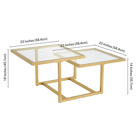 Camden&Wells - Amalie Two-Tier Coffee Table - Brass