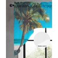 thumbnail image 3 of Ocean Beach Kitchen Swag Valances for Windows, Summer Coconut Coastal Sea Landscape Swag Valances Curtains for Living Room, Rod Pocket Window Treatments for Bathroom, Bedroom, Cafe, 56"x36", 3 of 6