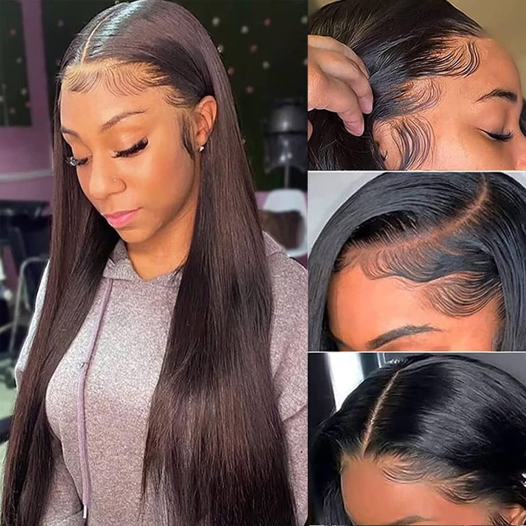 13x6 Lace Front Wigs Human Hair Pre Plucked HD Transparent  display picture 3