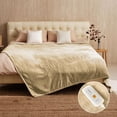 thumbnail image 1 of TEMOGU-Heated Blanket Full 72"x84" - ETL&FCC Certified Flannel Electric Blanket Throw Machine Washable Heating Blanket with 4 Heating Levels 10 Hours Auto-Off Overheating Protection (Camel), 1 of 4
