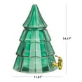 Holiday Time 1.5Gallon Glass Christmas Tree Drink Dispenser with Lid
