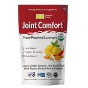 Essential Candy Joint Comfort Botanical Lozenges with Organic Ginger, Turmeric, Burdock Root, Lemon, 3oz Bag