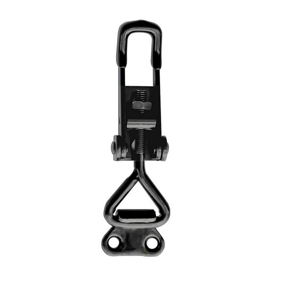 Gh-4001 Black Adjustable Toggle Clamp Steel Hasp Catch Clip Quick Fixture 220Lbs