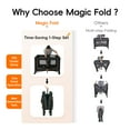 thumbnail image 3 of Pamo Babe Baby Playard Magic Fold 1 Step Bassinet & Changing Table for Newborn, 4-Panels (Black), 3 of 11