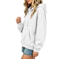 thumbnail image 5 of BUIGTTKLOP Hoodies for Women Long Sleeve Shirts Lightfleece Lined Hooded Sweatshirts Fall Winter Outfits, 5 of 8