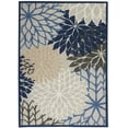 thumbnail image 2 of Nourison Aloha Indoor/Outdoor Blue/Multicolor 5'3" x 7'5" Area Rug, (5x7), 2 of 10