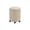 Creamy, variant on GET SET STYLE FURNITURE Rollio Wheeled Round Ottoman, White, 200 lb Capacity, 1-Count