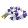Purple and White Silken Flowered Lei Case Of 144