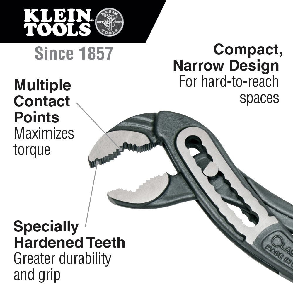 Klein Tools D504-12B Quick-Adjust Klaw 12 in. Pump Pliers
