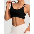 thumbnail image 5 of AEXTO Women's fitness sports bra - thin strap, perforated, breathable sports top - comfortable Women's sports yoga bra. crop camisole Women's High Impact Racerback Sports Bra, 5 of 5