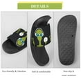 thumbnail image 7 of GZHJMY Stylish Slides for Women Men, Music Green Alien Soft Flexible Slip-on Sandals Slippers, 7 of 7