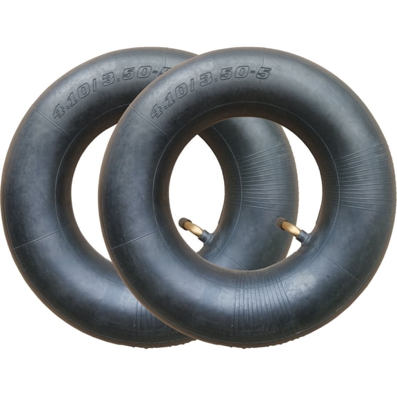 2 Pack 410/350-5 4.10/3.50-5  Inner Tube  fit 11X4.00-5 Tire Bent Metal valve