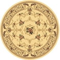 thumbnail image 2 of Rugs America Vista 207-CRM Souvanerie Cream Floral Traditional Beige Area Rug, 2'3"x7'10", 2 of 2