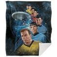 thumbnail image 2 of Star Trek Blanket, 50"x60", Among The Stars Silky Touch Sherpa Back Super Soft Throw Blanket, 2 of 5