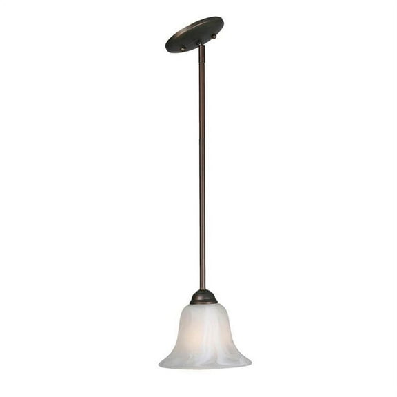 Wry Lighting Chime 1-light Pendant in Rubbed Bronze