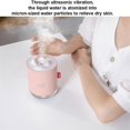 thumbnail image 3 of Humidificador portátil de 500 ml - Mini humidificador de niebla fría con luz nocturna y apagado automático - Rosa, 3 of 5